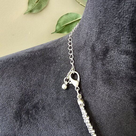 Womens Fashion Multicolor Multiple Beaded 2 Layered Necklace with Lobster Clasp - Picture 6 of 6